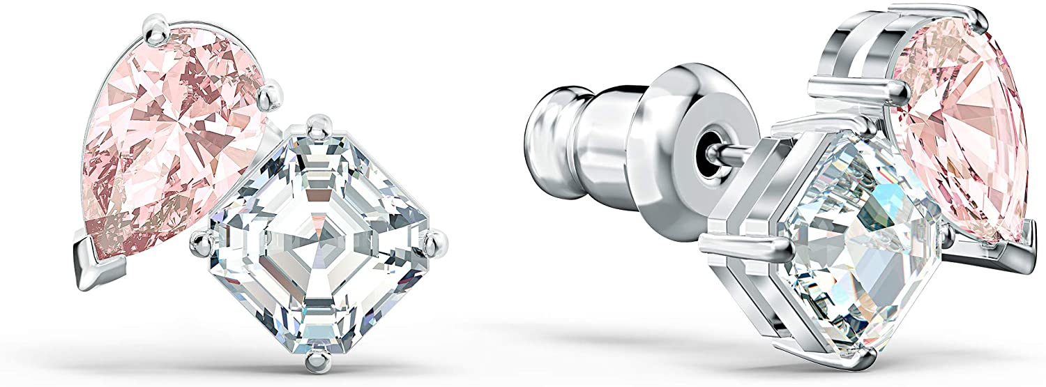 SWAROVSKI Women's Attract Soul Jewelry Collection, Rhodium Finish, Pink Crystals - JOY2ESpree