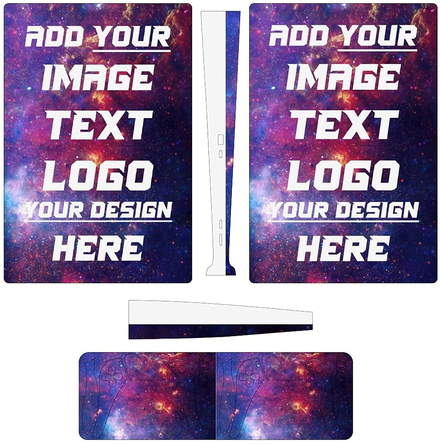 Custom Skin for PS5 Console and Controllers,Personalized Vinyl Sticker Compatible with Playstation 5 Standard Edition - JOY2ESpree