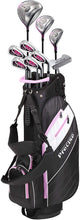
                        
                          Cargar imagen en el visor de la galería, Precise AMG Ladies Womens Complete Golf Clubs Set Includes Driver, Fairway, Hybrid, 6-PW Irons, Putter, Stand Bag, 3 H/C's - Choose Color and Size! - JOY2ESpree
                        
                      
