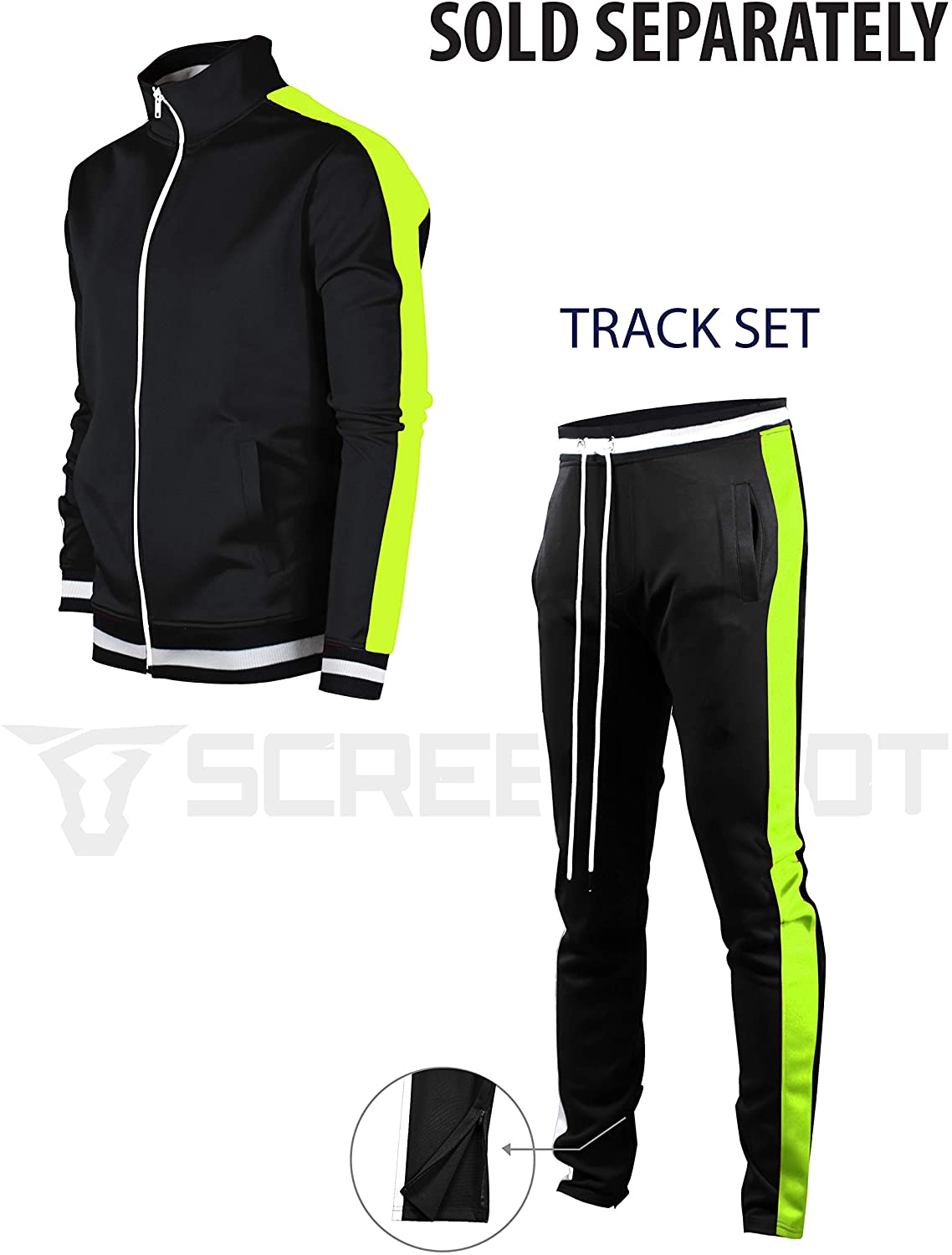 Screenshotbrand Mens Hip Hop Premium Slim Fit Track Pants