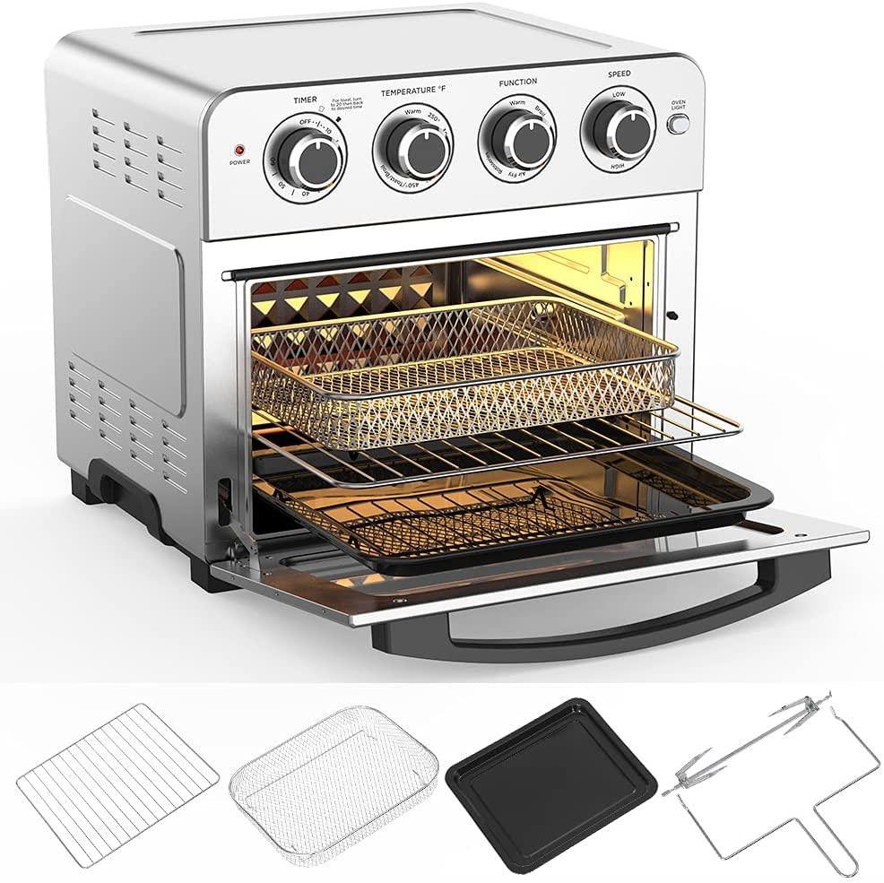Air Fryer Toaster Oven Combo 8-in-1 Countertop Rotisserie & Dehydrator - JOY2ESpree