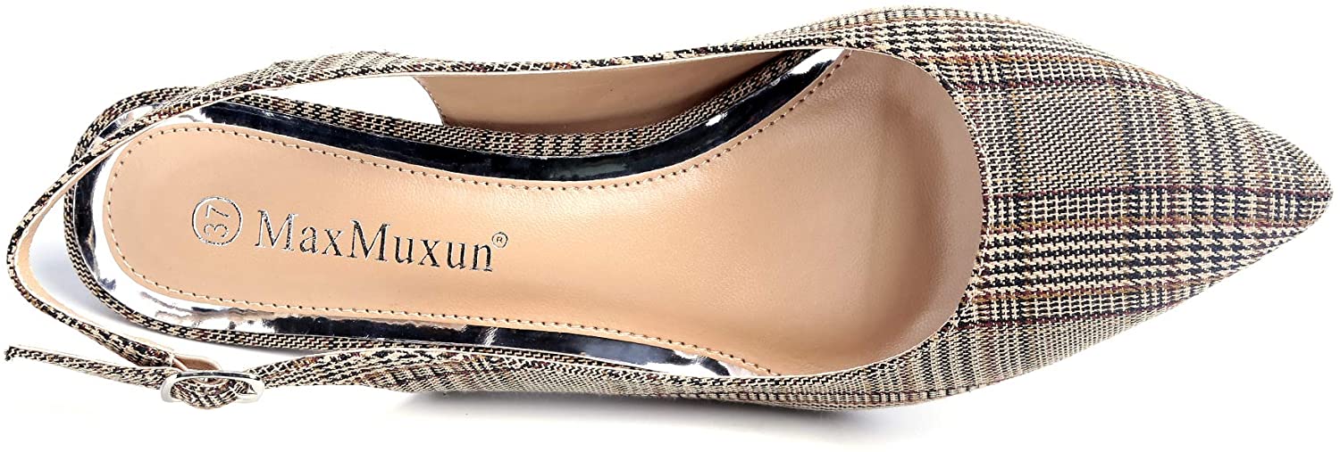 Greatonu Womens Slingback Dress Pump