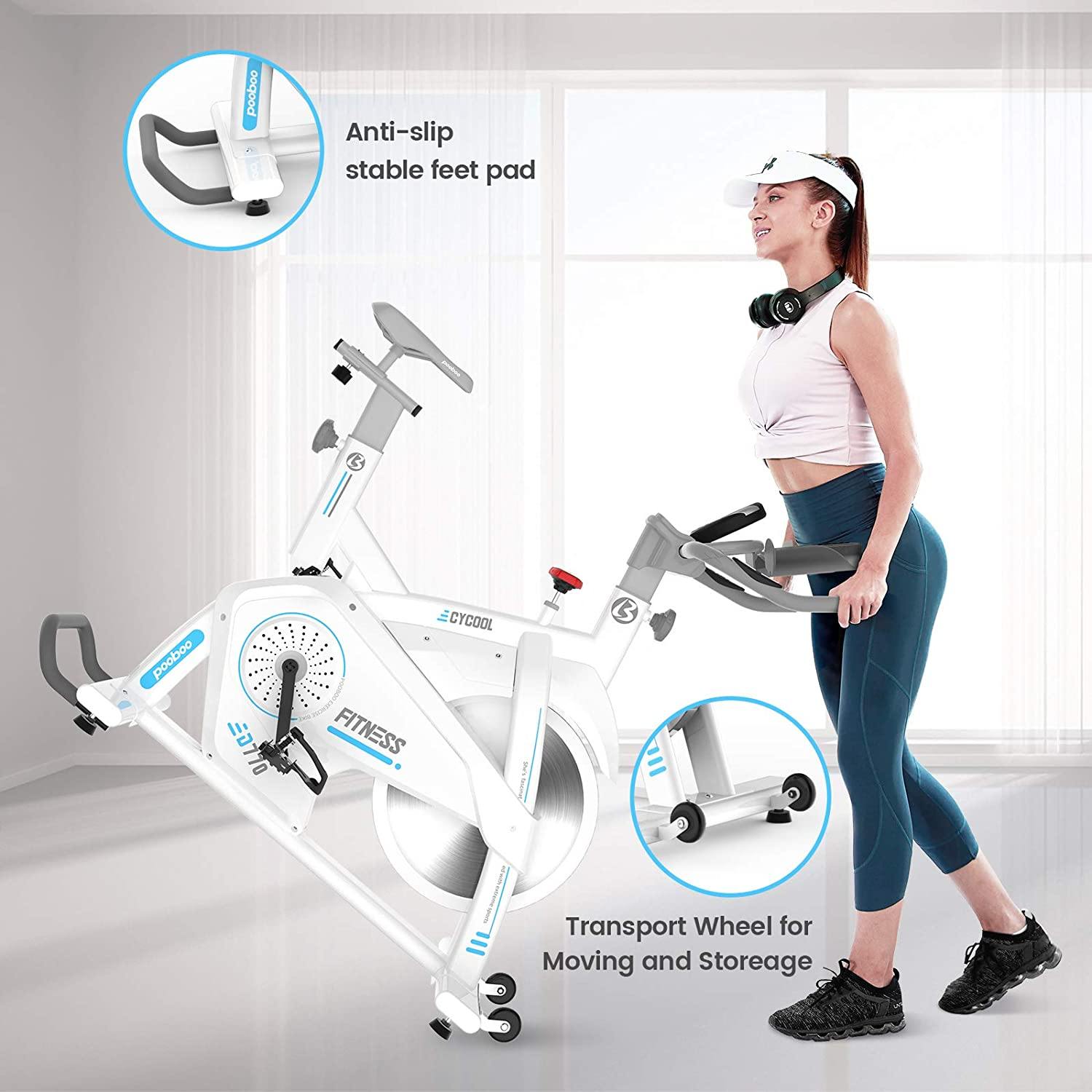 Afully Indoor Cycling Bike, Exercise Bikes Magnetic Resistance Stationary Bike - JOY2ESpree