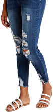 
                        
                          गैलरी व्यूवर में इमेज लोड करें, Resfeber Women's Ripped Boyfriend Jeans Cute Distressed Jeans Stretch Skinny Jeans with Hole
                        
                      