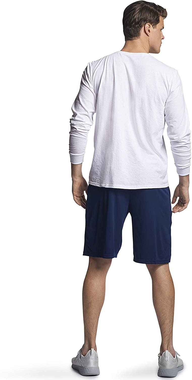 Russell Athletic Men's Cotton Performance Long Sleeve T-Shirts