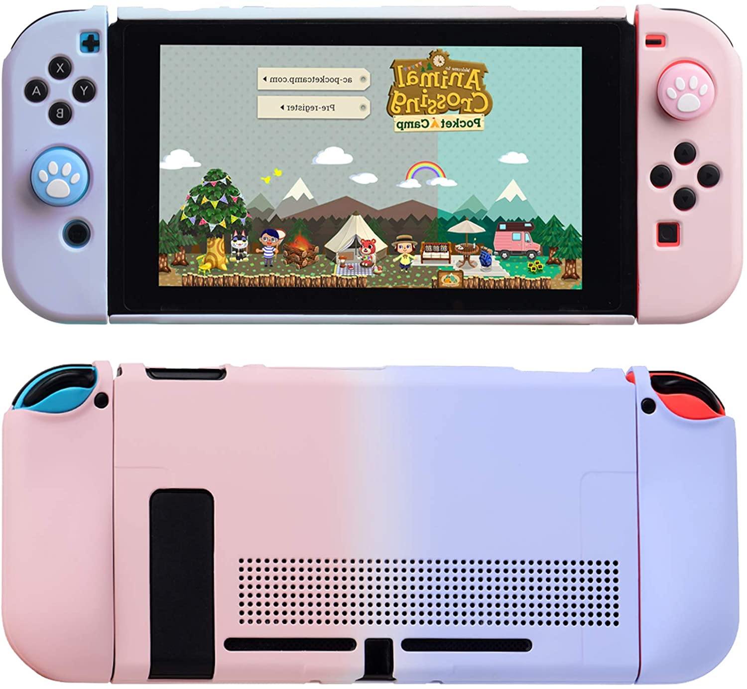 UYIYE Case for Switch - Protective Hard Case for Switch- Dockable TPU Shell Cover for Handheld Video Game Controller - Case Cover for Switch - JOY2ESpree