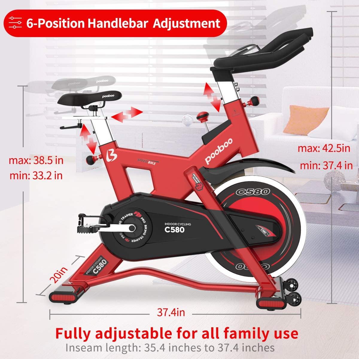 L NOW Indoor Cycling Bike Exercise Bike Stationary Commercial Standard with 40lb Flywheel - JOY2ESpree