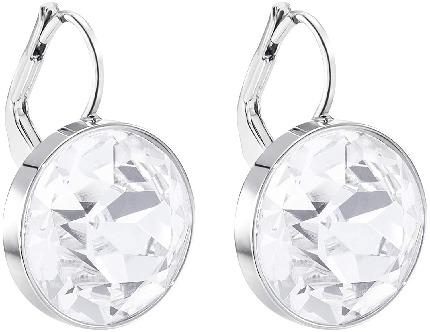 SWAROVSKI Women's Bella Earrings Collection, Pink Crystals, Clear Crystals - JOY2ESpree