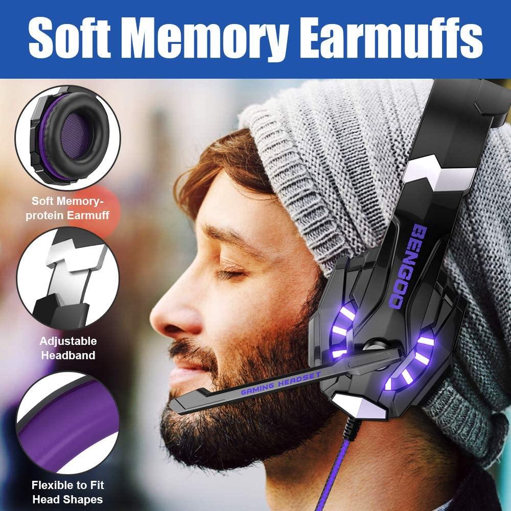 BENGOO G9000 Stereo Gaming Headset for PS4 PC Xbox One PS5 Controller - JOY2ESpree