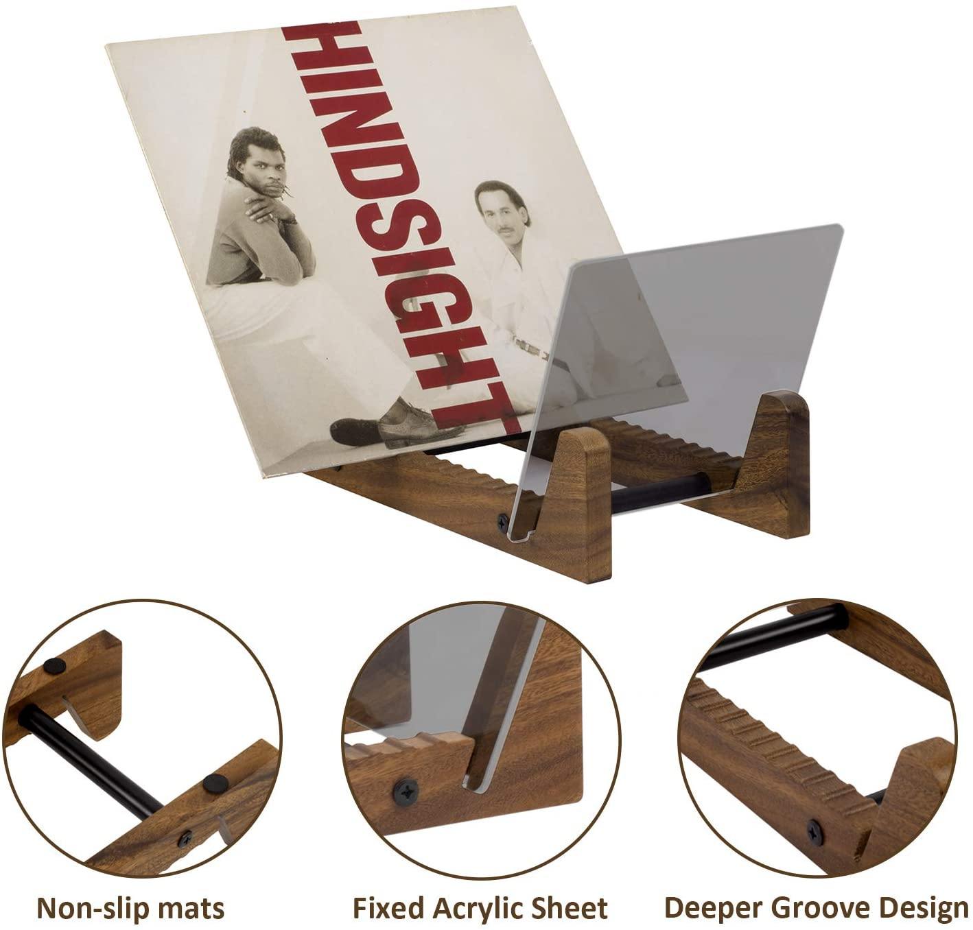 siemsove Vinyl Record Storage Holder-Showcase Your Favorite LPs - JOY2ESpree
