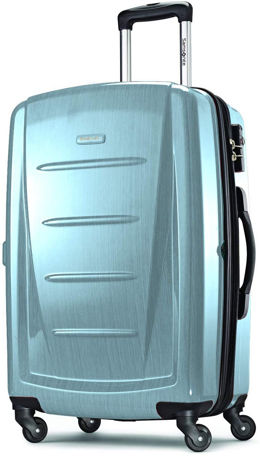 Samsonite Winfield 2 Hardside Expandable Luggage with Spinner Wheels, Charcoal, Checked-Large 28-Inch