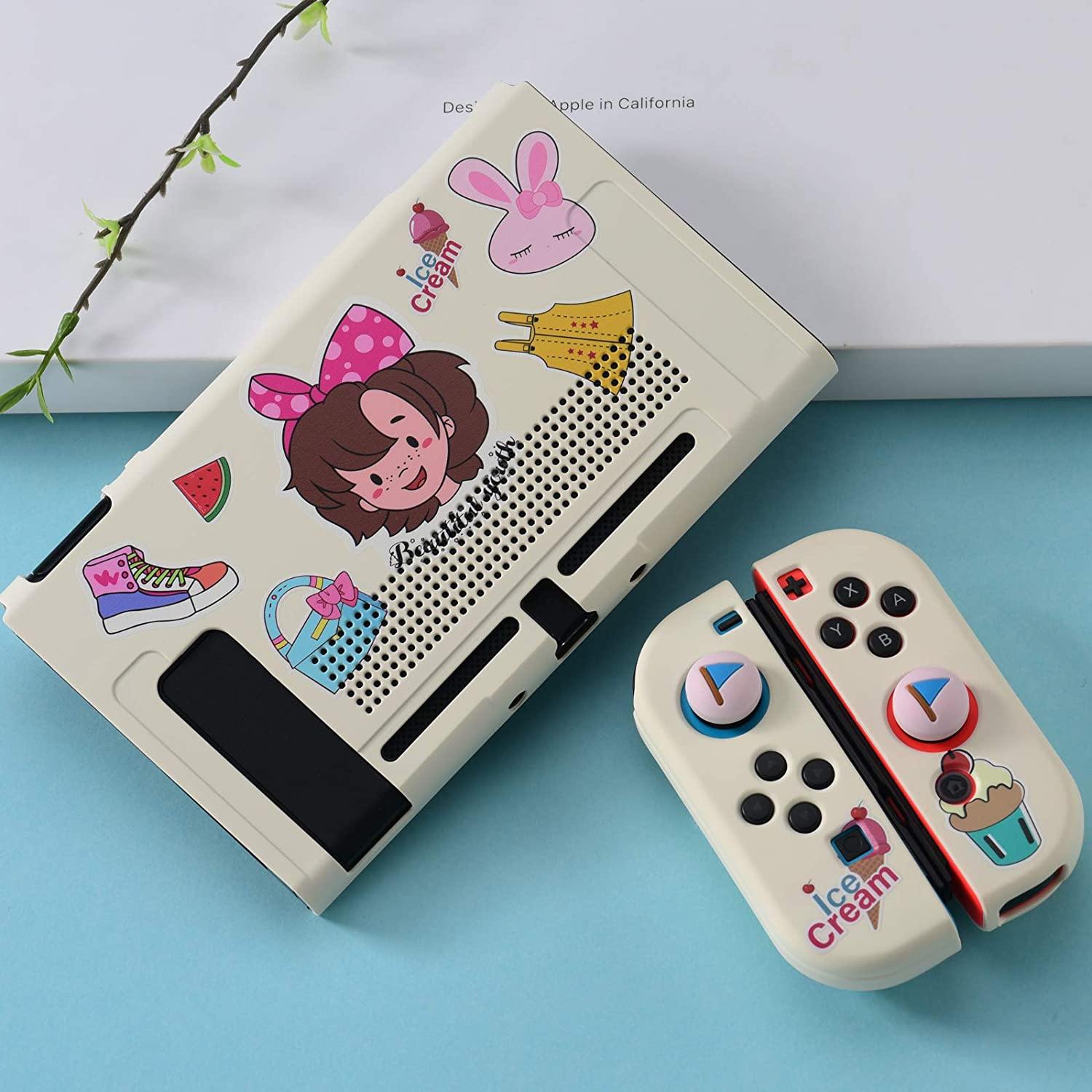 UYIYE Case for Switch - Protective Hard Case for Switch- Dockable TPU Shell Cover for Handheld Video Game Controller - Case Cover for Switch - JOY2ESpree