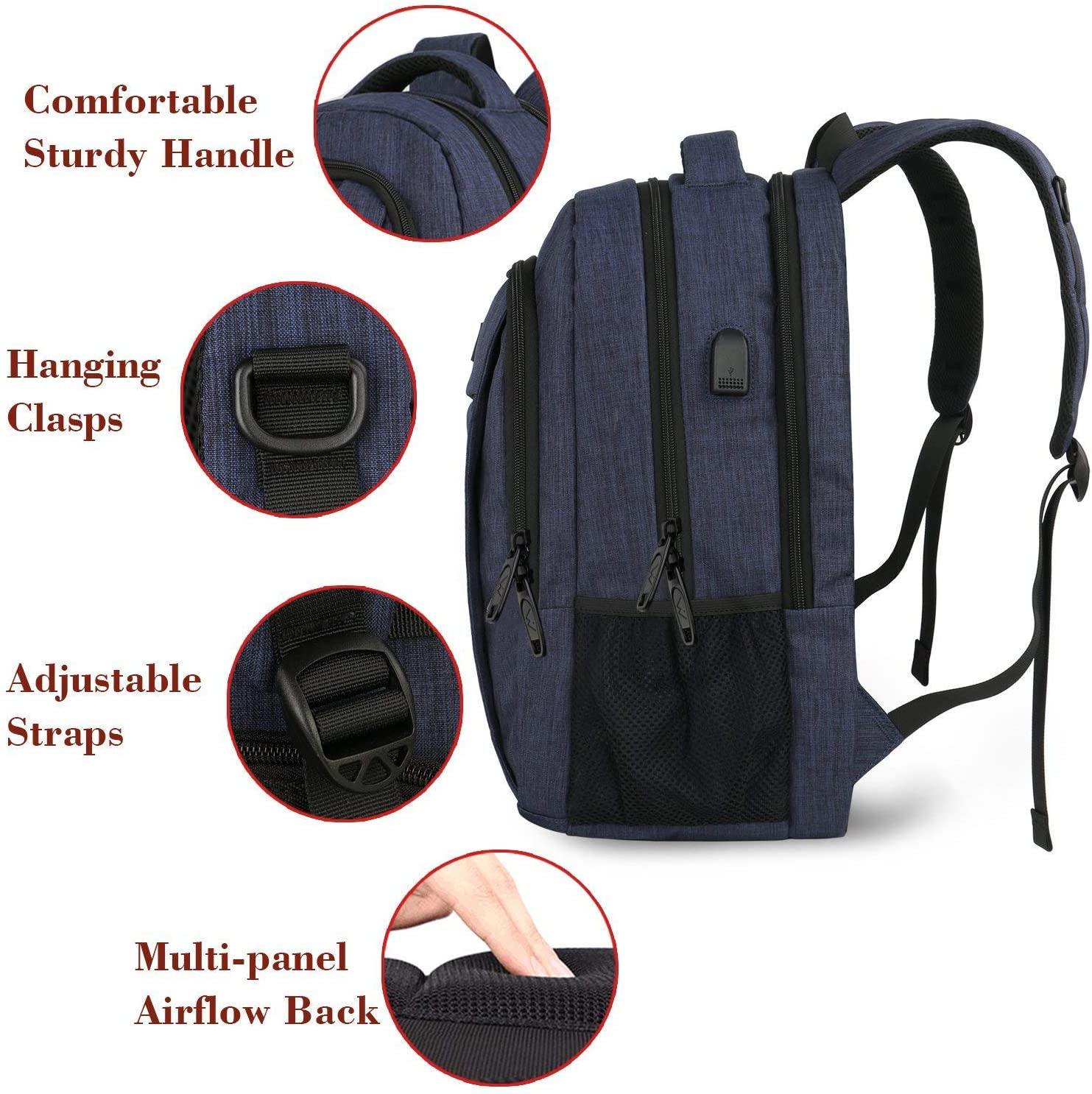 Matein Travel Laptop Backpack, Business Anti Theft Slim Durable Laptops Backpack - JOY2ESpree