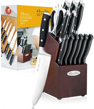 
                        
                          Muat gambar ke penampil Galeri, Harriet Knife Set, 14-Piece Kitchen Knife Set with Block Wooden, German Stainless Steel Professional Chef Knife Set with Sharpener, White - JOY2ESpree
                        
                      