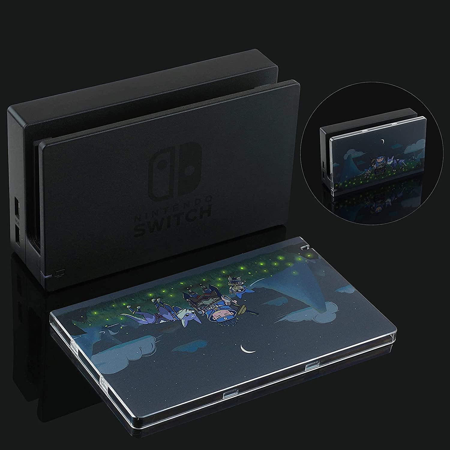 Dockable Case for Nintendo Switch, Protective Case Cover for Joy-Con Controllers with 4 Thumb Grips & Switch Base Cover (Monster Hunter Rise) - JOY2ESpree
