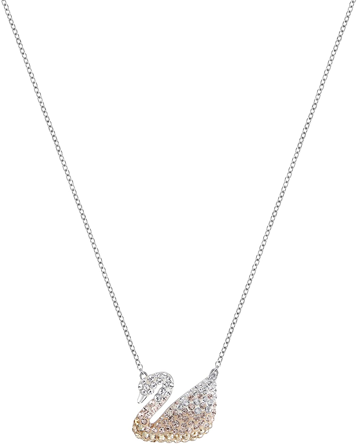 SWAROVSKI Women's Iconic Swan Crystal Jewelry Collection, Rhodium Finish - JOY2ESpree