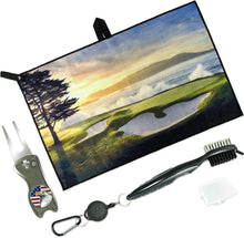 
                        
                          Muat gambar ke penampil Galeri, Perfshot Microfiber Waffle-Weave Golf Towel with Golf Club Brush Groove Cleaner and Foldable Divot Repair Tool with Magnetic Ball Marker Set 16" 24" - JOY2ESpree
                        
                      