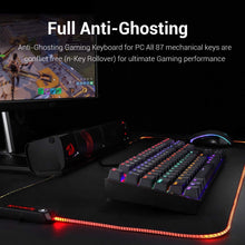 
                        
                          Muat gambar ke penampil Galeri, Redragon K552 Mechanical Gaming Keyboard RGB LED Rainbow Backlit Wired Keyboard with Red Switches for Windows Gaming PC (87 Keys, Black) - JOY2ESpree
                        
                      