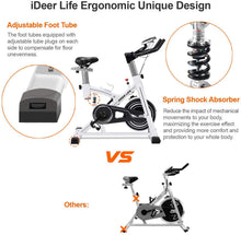
                        
                          Load image into Gallery viewer, IDEER LIFE Indoor Cycling Bike Stationary Exercise Bike for Home Cardio Workout Smooth Drive - JOY2ESpree
                        
                      