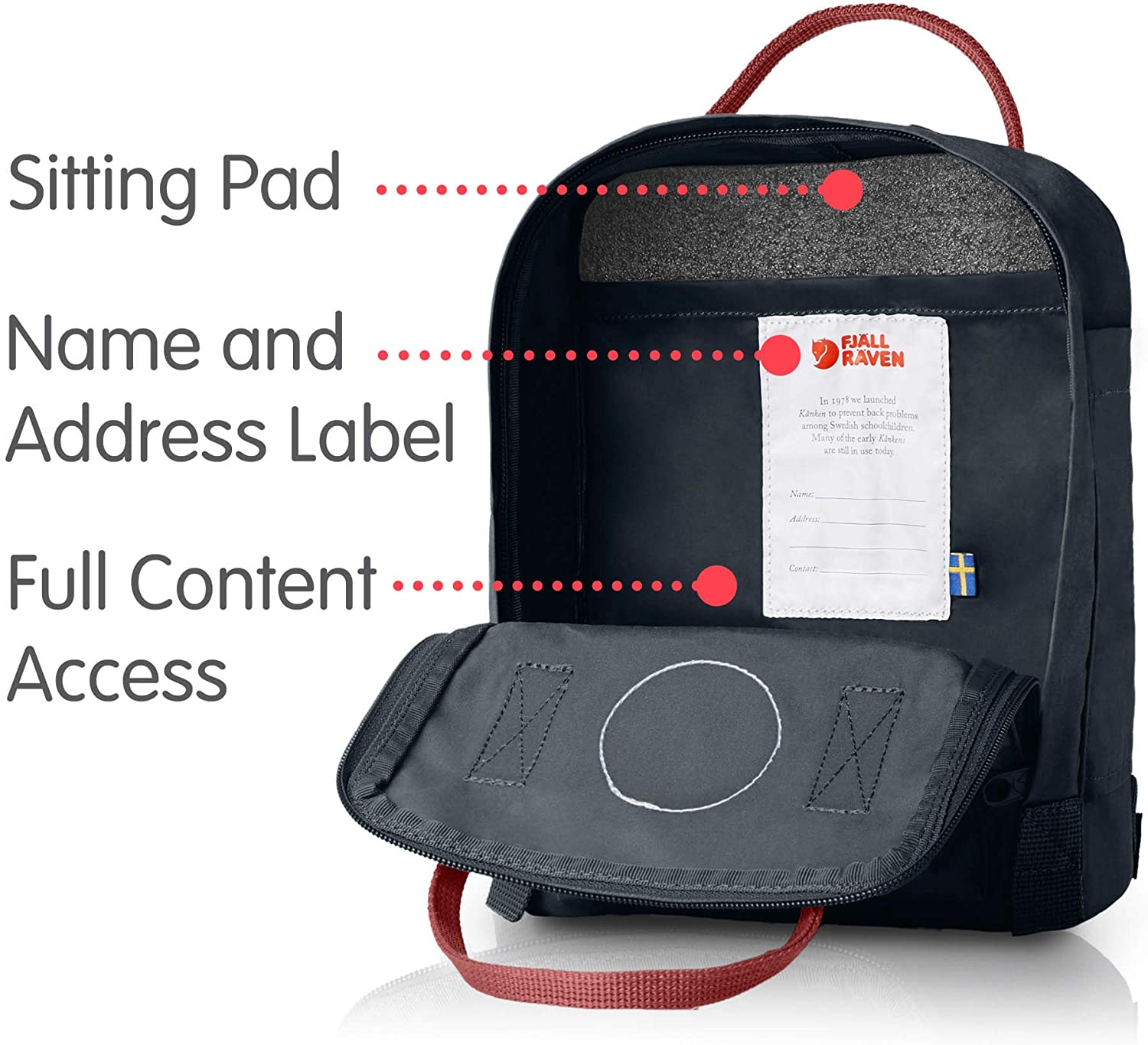 Fjallraven, Kanken Mini Classic Backpack for Everyday