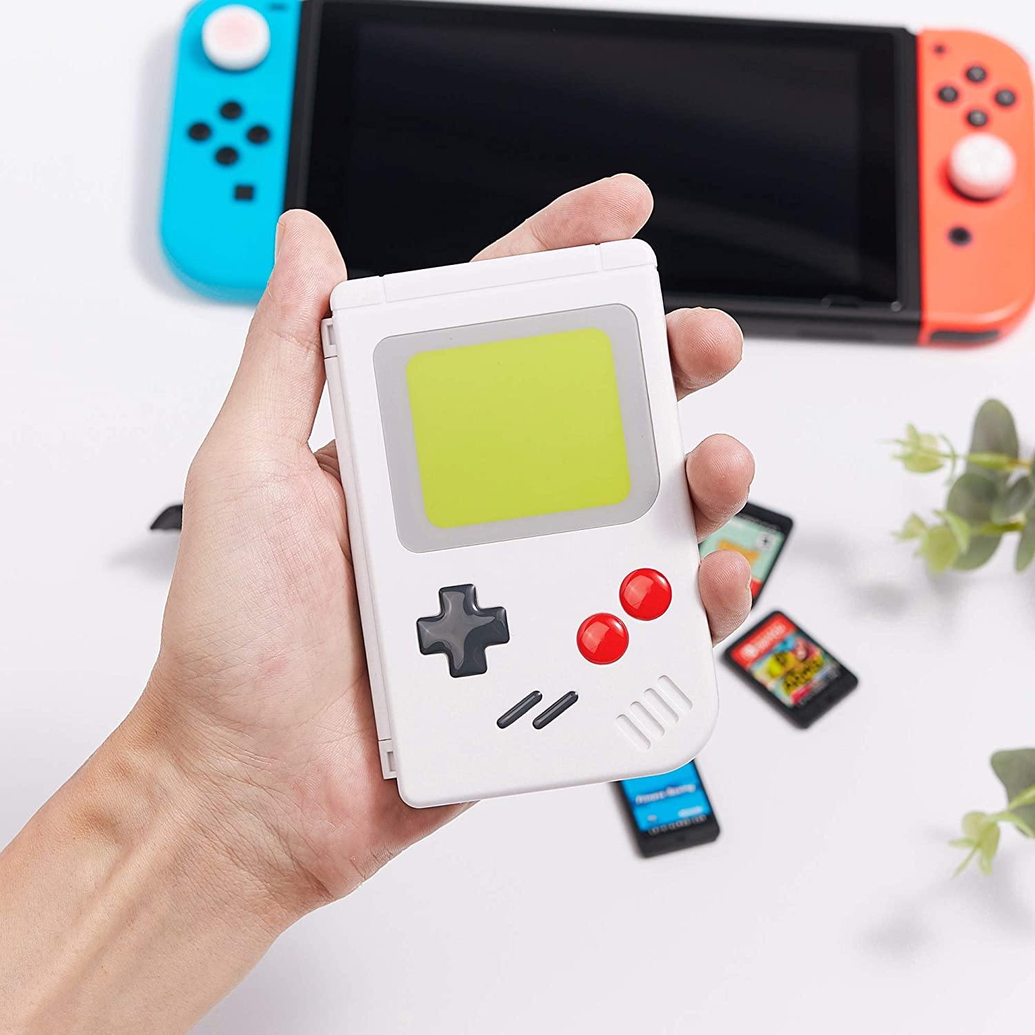 LeyuSmart Game Card Case for Nintendo Switch Games,10 Slot Card & MircoSD Card Storage Holder, Small Size Slim and Portable (White) - JOY2ESpree