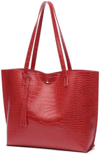 
                        
                          將圖片載入圖庫檢視器 Women's Soft Faux Leather Tote Shoulder Bag from Dreubea, Big Capacity Tassel Handbag
                        
                      