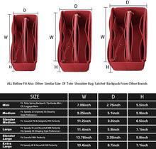 
                        
                          將圖片載入圖庫檢視器 Purse Organizer Insert, Felt Bag organizer with zipper, Handbag &amp; Tote Shaper, For Speedy Neverfull Tote, 5 Sizes
                        
                      