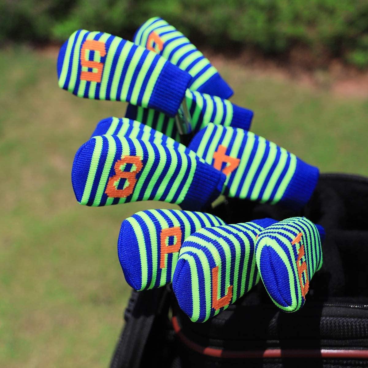 Golf Iron Head Covers,Golf Headcovers for Iron Set 10pcs Knitted Iron Covers - JOY2ESpree