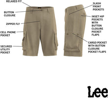 
                        
                          Load image into Gallery viewer, LEE Men's Dungarees New Belted Wyoming Cargo Short
                        
                      