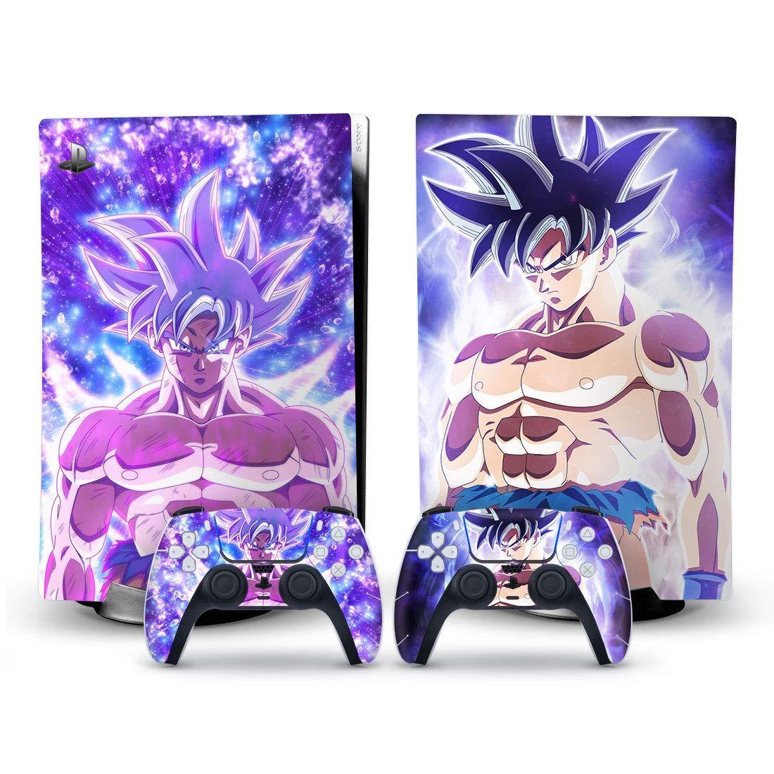 Mmoptop PS5 Skin Dragon-Ball Goku for Playstation 5 Digital Edition with Console and Dualsense Controller Full Set - JOY2ESpree