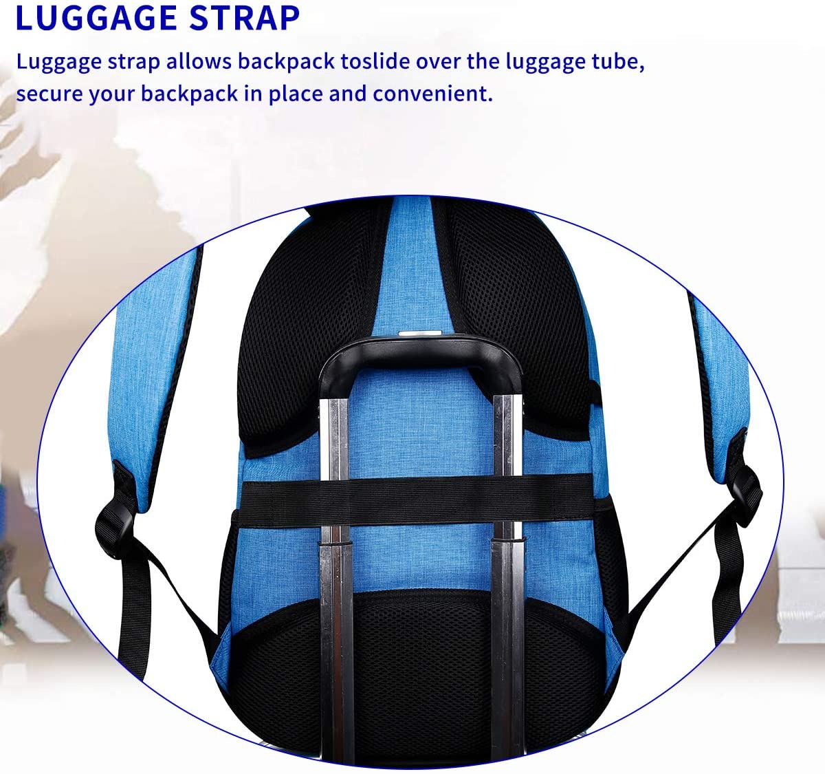 SHRRADOO Durable Anti Theft Laptop Backpack Travel Backpacks Bookbag