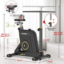 
                        
                          Muat gambar ke penampil Galeri, pooboo Desk Cycle Exercise Bike Indoor Cycling Bike Adjustable Magnetic Resistance Stationary Bike for Home Office - JOY2ESpree
                        
                      