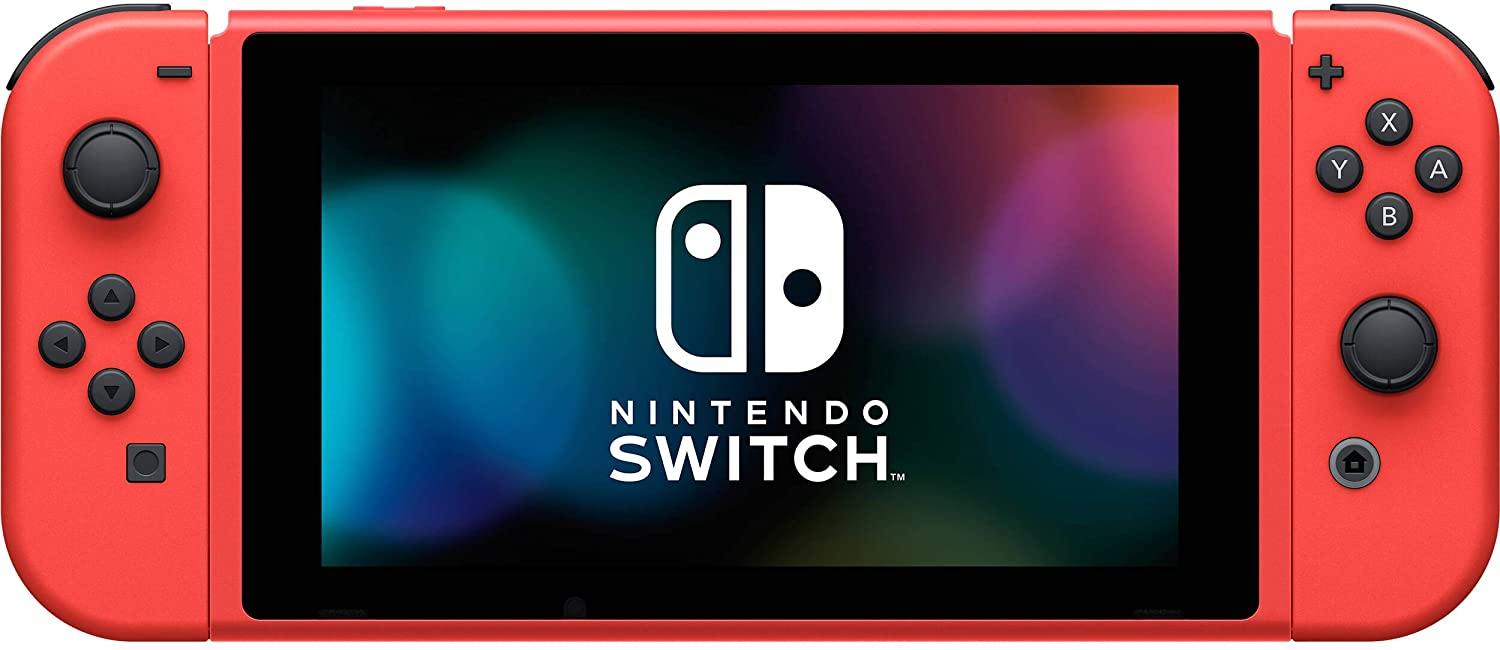 Newest Nintendo Switch Mario Red & Blue Edition with Red Joy-Con - 6.2" Touchscreen LCD Display - JOY2ESpree