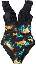 
                        
                          Muat gambar ke penampil Galeri, CUPSHE Women's V Neck One Piece Swimsuit Ruffled Lace Up Monokini
                        
                      