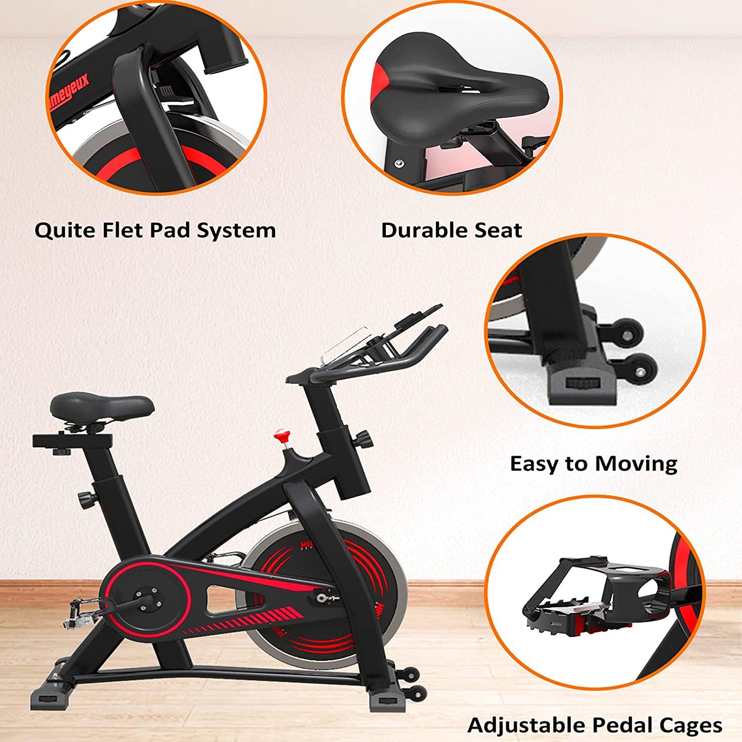 Hitosport Indoor Cycling Bike Stationary, Exercise Bike for Home with LCD Monitor for Home Gym Cardio Workout Bike - JOY2ESpree