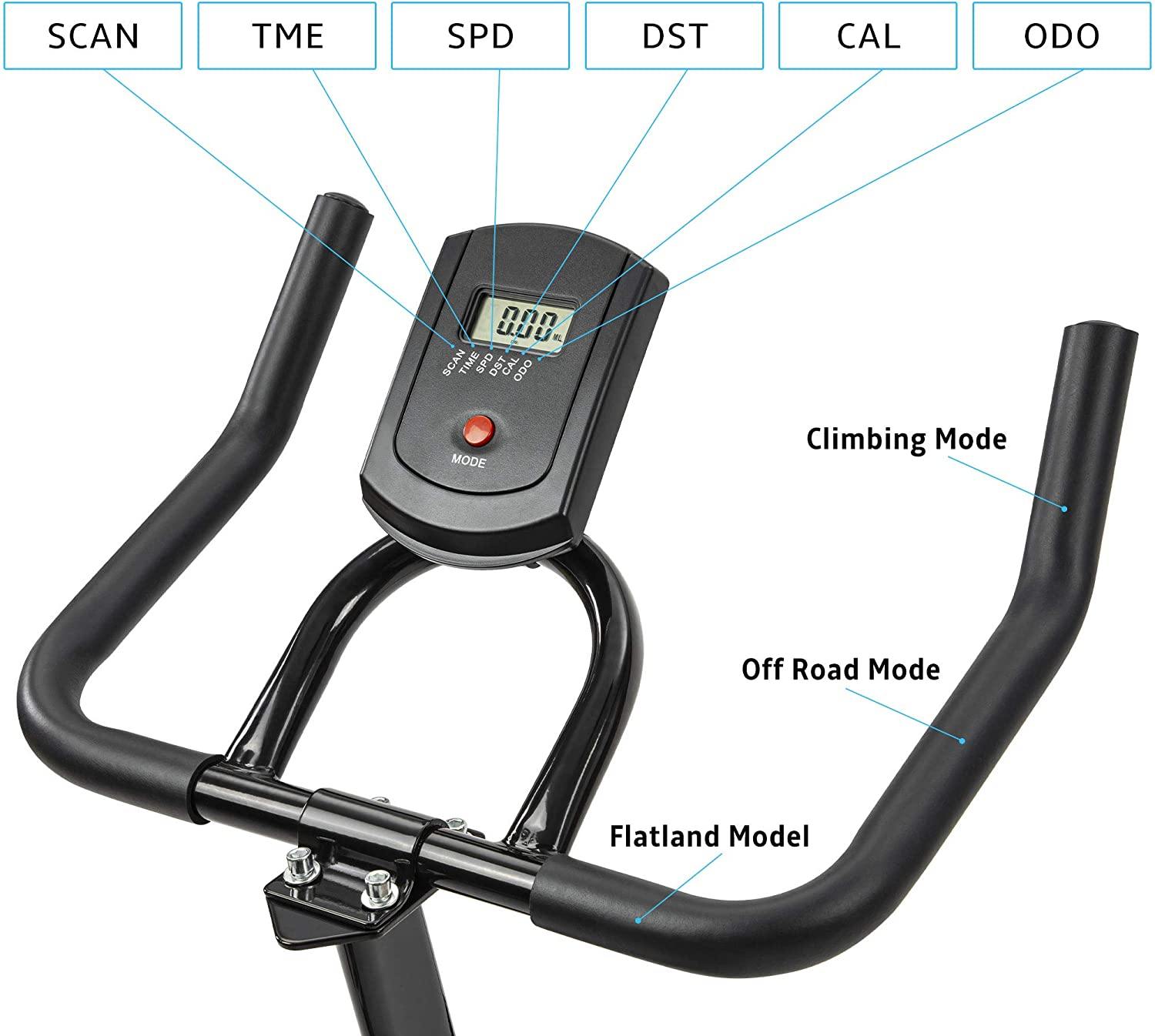 Exercise bike,Stationary Indoor Cycling Bike for Home Cardio Workout, Belt Drive Exercise Bicycle with LCD Monitor,Max Weight Capacity 330 LBS - JOY2ESpree