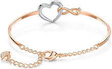 
                        
                          Load image into Gallery viewer, SWAROVSKI Women's Infinity Heart Jewelry Collections, Rose Gold Tone &amp; Rhodium Finish, Clear Crystals - JOY2ESpree
                        
                      