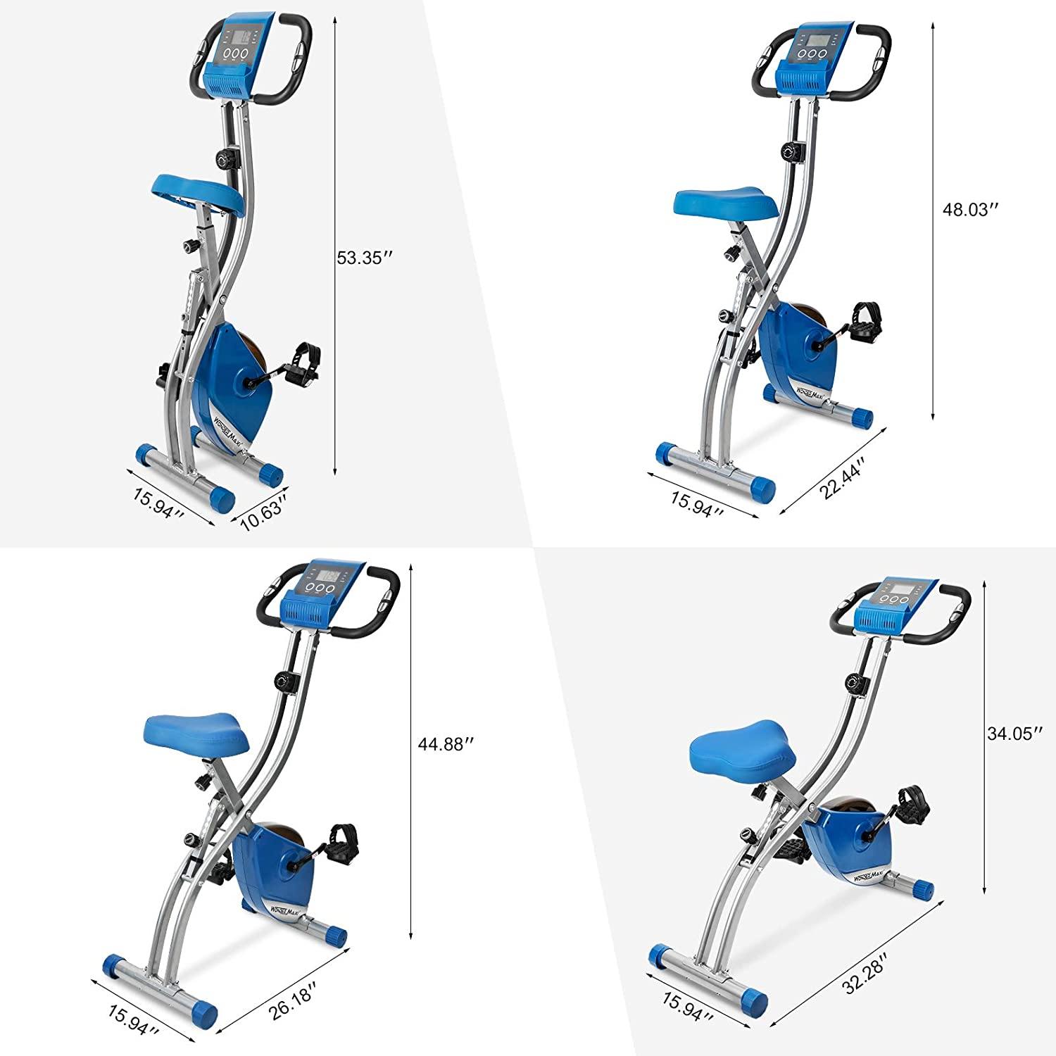 Wonder Maxi Folding Exercise Bike Magnetic, Upright Stationary Recumbent Exercise Bike - JOY2ESpree