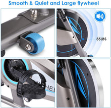 
                        
                          Muat gambar ke penampil Galeri, ANCHEER Exercise Bike with APP connection, 35LB Flywheel Max. - JOY2ESpree
                        
                      