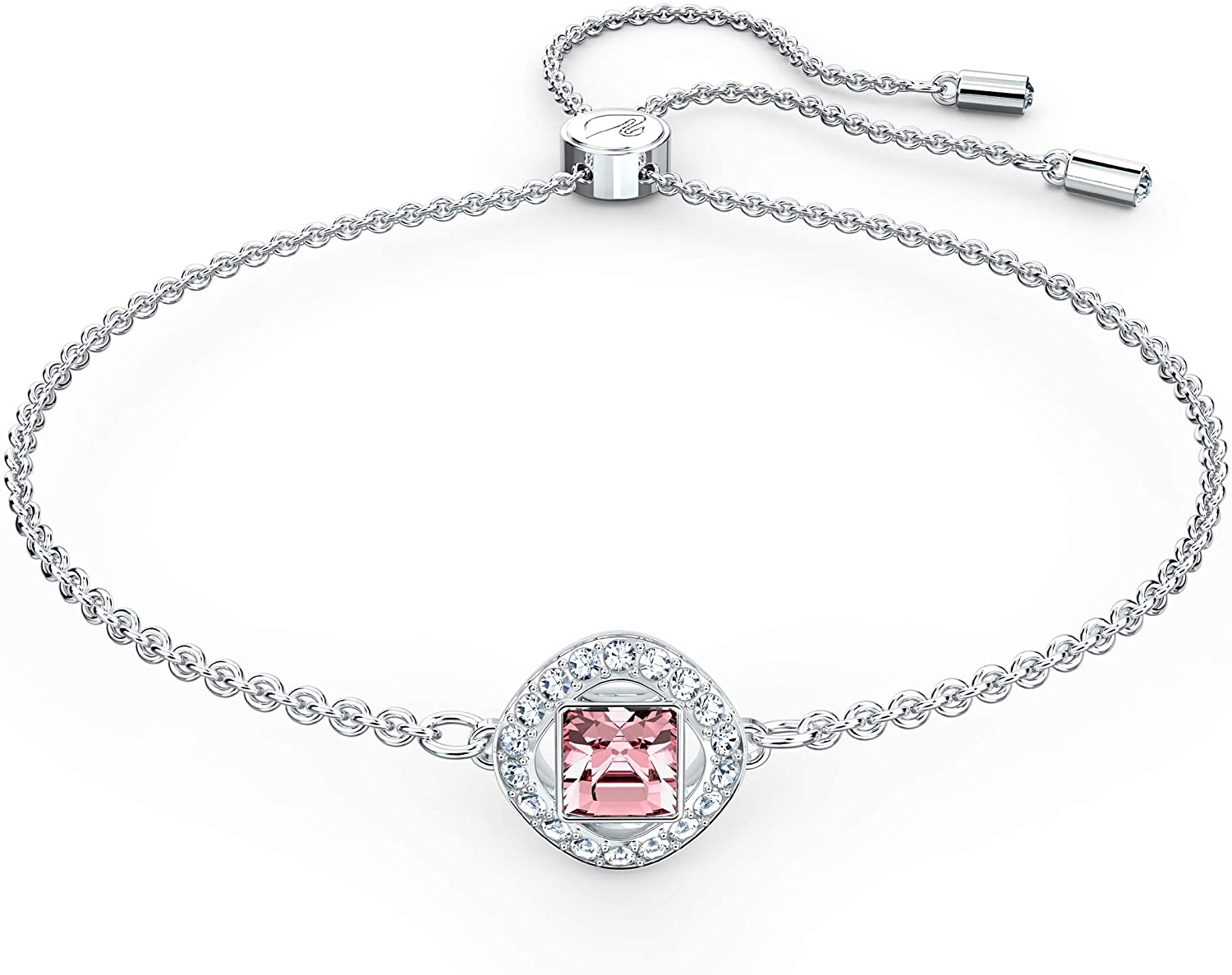 SWAROVSKI Women's Angelic Square Crystal Jewelry Collection, Pink Crystals, Blue Crystals (Amazon Exclusive) - JOY2ESpree