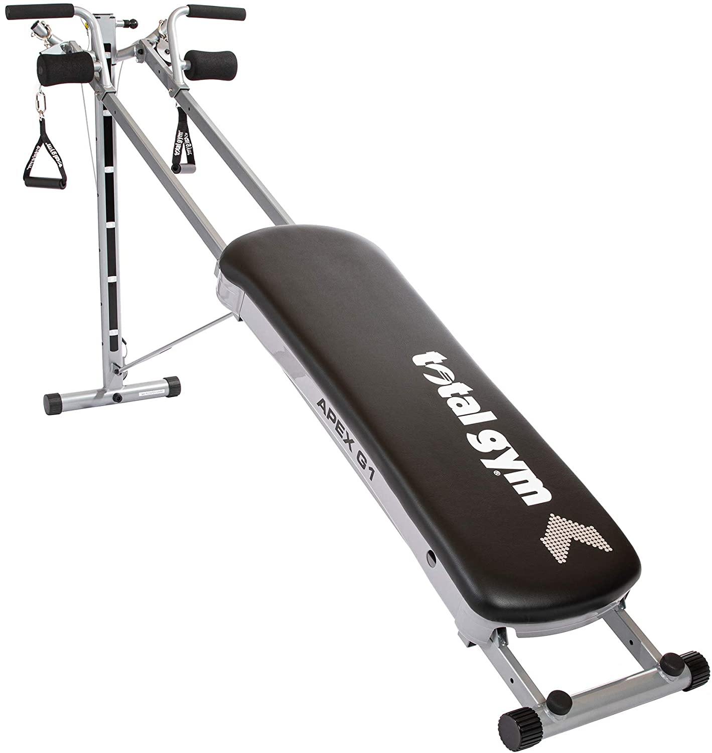 Total Gym APEX Versatile Indoor Home Workout Total Body Strength Training Fitness Equipment with up to 10 Levels of Resistance and Attachments - JOY2ESpree