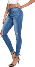
                        
                          गैलरी व्यूवर में इमेज लोड करें, Resfeber Women's Ripped Boyfriend Jeans Cute Distressed Jeans Stretch Skinny Jeans with Hole
                        
                      