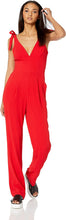 
                        
                          गैलरी व्यूवर में इमेज लोड करें, Dress the Population Women's Maira Sleeveless Plunging Dress Jumpsuit W Bows
                        
                      