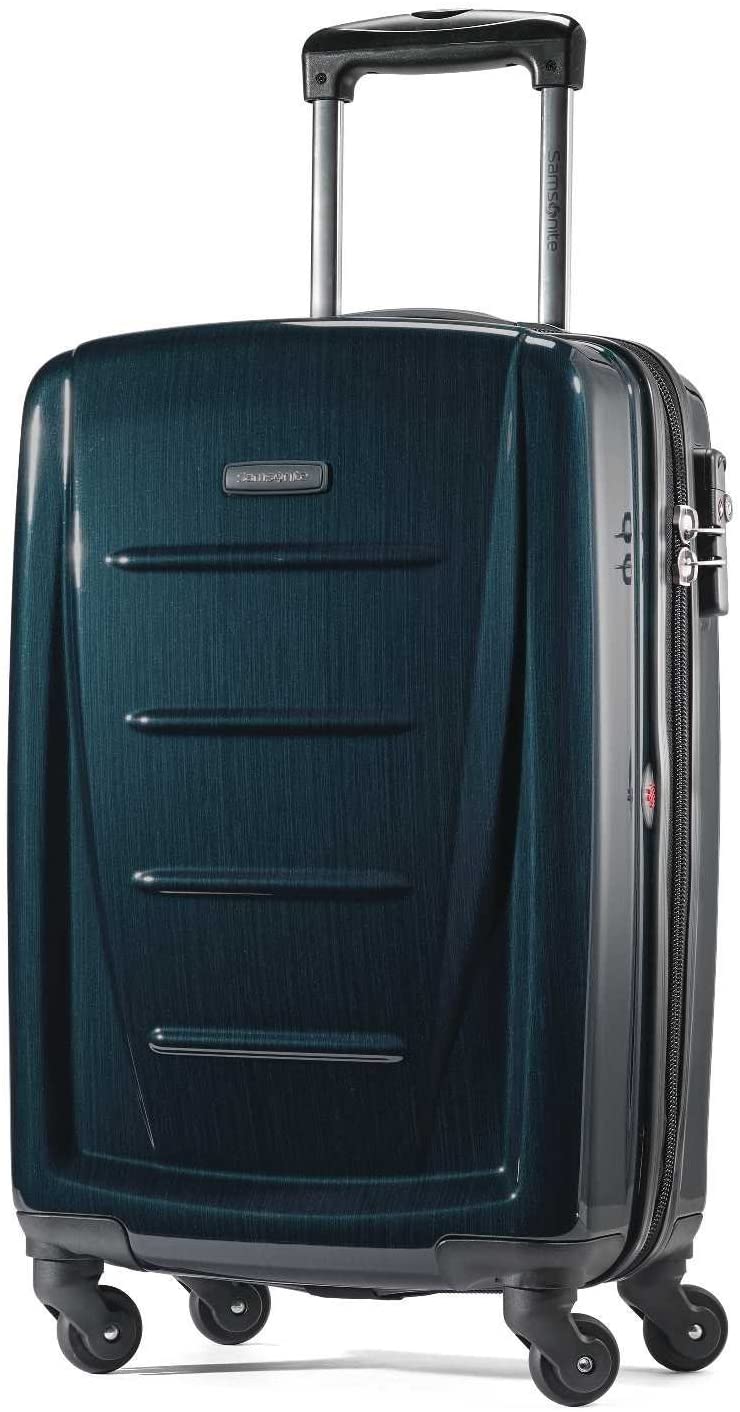 Samsonite Winfield 2 Hardside Expandable Luggage with Spinner Wheels, Charcoal, Checked-Large 28-Inch