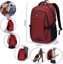 
                        
                          將圖片載入圖庫檢視器 SHRRADOO Durable Anti Theft Laptop Backpack Travel Backpacks Bookbag
                        
                      