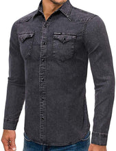
                        
                          गैलरी व्यूवर में इमेज लोड करें, Cloudstyle Men's Regular Fit Button Down Casual Denim Shirts Long Sleeve Jean Shirts
                        
                      