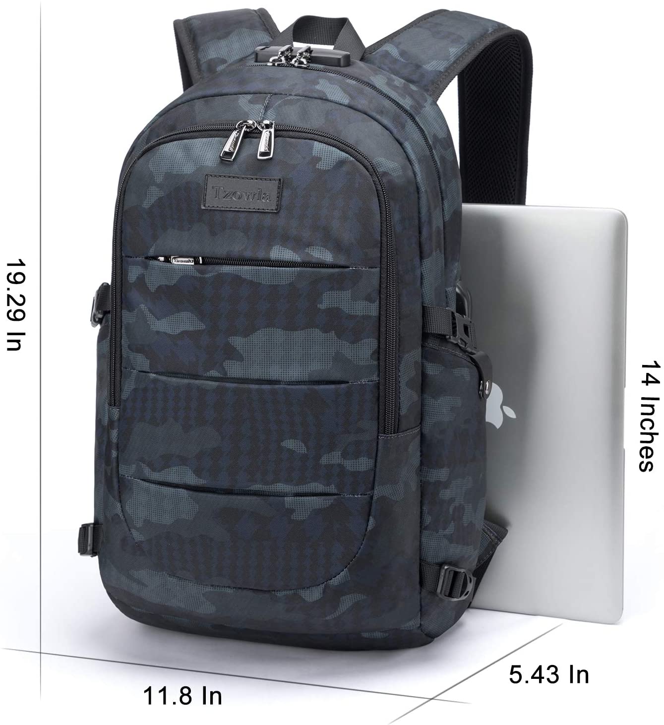 Travel Laptop Backpack Water Resistant Anti-Theft Bag with USB Charging Port
