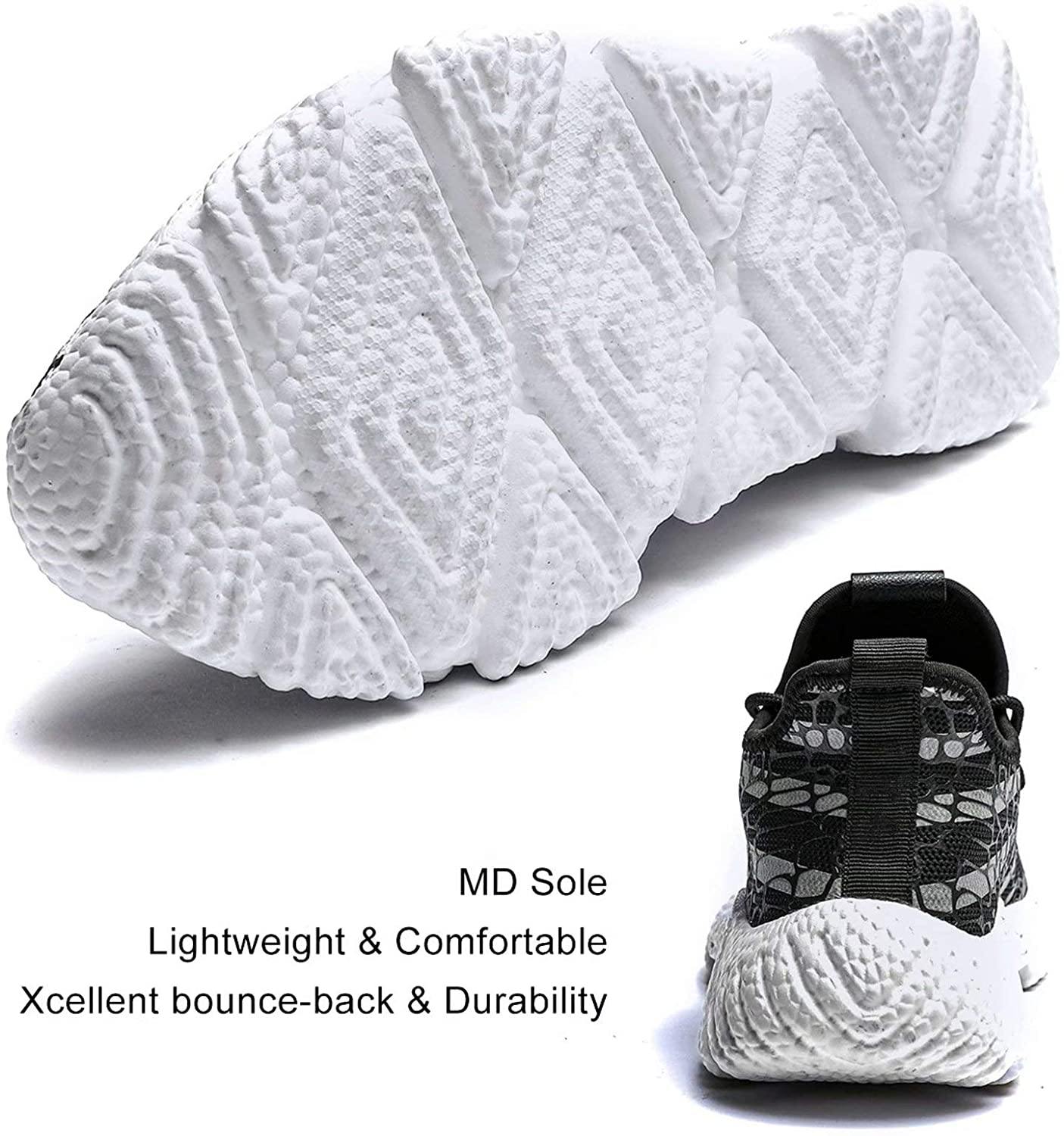 KEEZMZ Men's Running Shoes Fashion Breathable Sneakers Mesh Soft Sole Casual Athletic Lightweight