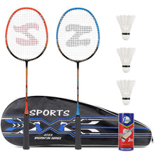 
                        
                          Load image into Gallery viewer, Fostoy Badminton Rackets, Badminton Sets for Backyards, Lightweight Carbon Fiber Badminton Racquets with 3 shuttlecocks and Carry Bag - JOY2ESpree
                        
                      