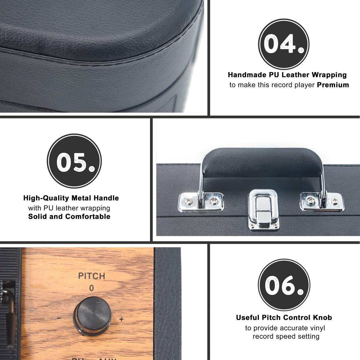 LP&No.1 Bluetooth Turntable HiFi System with Bookshelf Speakers - JOY2ESpree